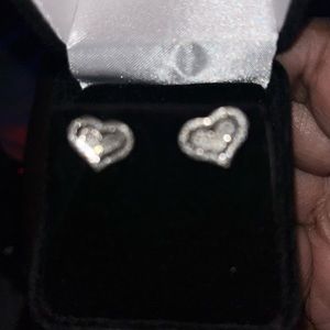 White gold screw back studs